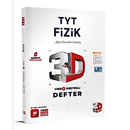 TYT 3D Fizik Video Destekli Defter 3D yayınları 2025