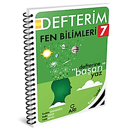 7 Sınıf Fenito Fen Bilimleri Defterim Arı Yayıncılık