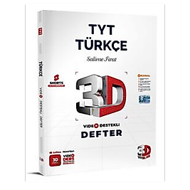 TYT 3D Türkçe Video Destekli Defter 3D yayınları 2025