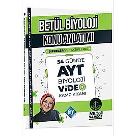 Betül Biyoloji Konu Anlatımı 54 Günde AYT Biyoloji Video Kamp Kitabı