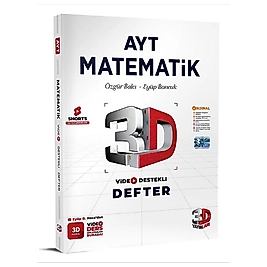 AYT 3D Matematik Video Destekli Defter 3D yayınları 2025