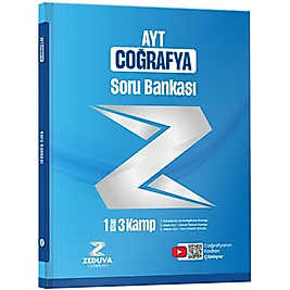 Zeduva Yayınları Coğrafyanın Kodları AYT Coğrafya 1 Kitap 3 Kamp Soru Bankası