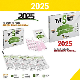 2025 TYT Tüm Dersler Navigasyon 5'li Genel Deneme Seti (ÖSYM AYARINDA) Rasyonel Yayınları