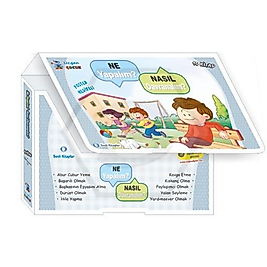Ne Yapalım? Nasıl Davranalım? Eğitici Kutu içerisinde Hikaye seti-10 kitap-değerlendirme testi hediyeli