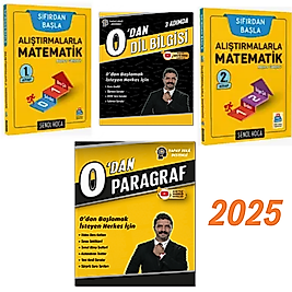 Alıştırmalarla Matematik 1-2 ve Rüştü Hoca 0'dan paragraf  + 0'dan Dilbilgisi soru bankası