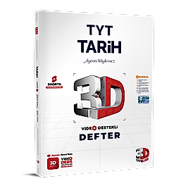 TYT 3D Tarih Video Destekli Defter 3D yayınları 2025