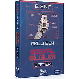 İsem Yayınları 6. Sınıf Sosyal Bilgiler Akıllı İsem Defteri 2025