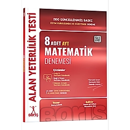Barış Yayınları AYT 8'li Matematik Denemesi 2025 Barış çelenk