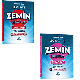 Zeduva Yayınları Türkçe Saati 20 Günde Zemin Hazırla ve SML Matematik 12 Günde Zemin Hazırla  Seti Kr Akademi