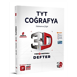 TYT 3D Coğrafya Video Destekli Defter 3D yayınları 2025