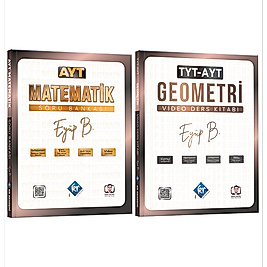 2026  Eyüp B. AYT Matematik Soru Bankası & TYT AYT Geometri Video Ders Kitabı Seti Kr Akademi