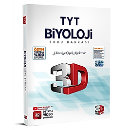 TYT 3D Biyoloji Soru Bankası 3D yayınları 2025