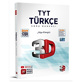 TYT 3D Türkçe Soru Bankası 3D yayınları 2025