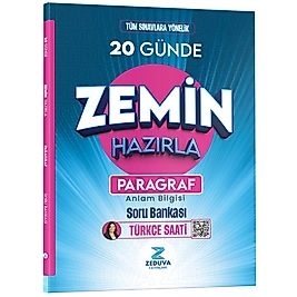 Zeduva Yayınları Türkçe Saati 20 Günde Zemin Hazırla Paragraf Anlam Bilgisi Soru Bankası Kr Akademi