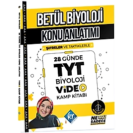 Betül Biyoloji Konu Anlatımı 28 Günde TYT Biyoloji Video Kamp Kitabı Kr Akademi Yayınları