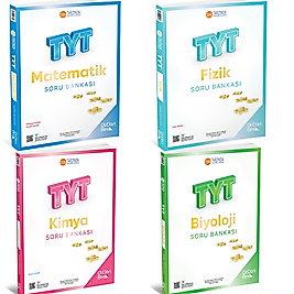 Üç Dört Beş Yayıncılık 2026 Model Tyt Matematik-  Biyoloji-kimya- Fizik 4'lü Soru Bankası Seti 345