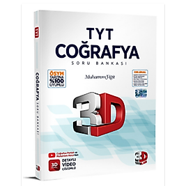 TYT 3D Coğrafya Soru Bankası 3D yayınları 2025