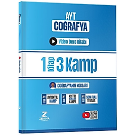 Zeduva Yayınları Coğrafyanın Kodları AYT Coğrafya 1 Kitap 3 Kamp video ders kitabı