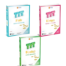 345 -2026  TYT Fizik Kimya Biyoloji Seti  Soru Bankası 2026 -Üçdörtbeş  GÜNCEL BASKI