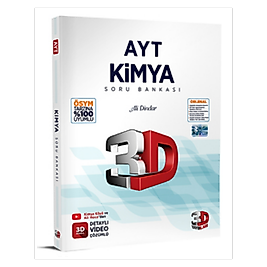 AYT 3D Kimya Soru Bankası 3D yayınları 2025