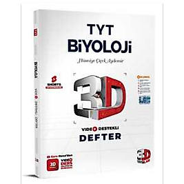 TYT 3D Biyoloji Video Destekli Defter 3D yayınları 2025