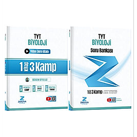 Zeduva Yayınları Biosem TYT Biyoloji 1 Kitap 3 Kamp Video Ders Kitabı ve Soru Bankası Seti Kr Akademi