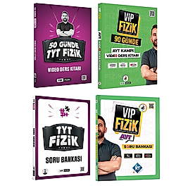 Kr Akademi Yayınları Vip Fizik Yayınları Vip Fizik 50 Günde TYT-AYT Kampı Video Ders Kitabı ve TYT-AYT  Fizik Soru Bankası Seti