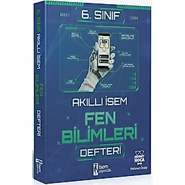 İsem Yayınları 6. Sınıf Akıllı İsem Fen Bilimleri Defteri 2025