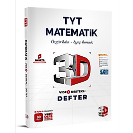 TYT 3D Matematik Video Destekli Defter 3D yayınları 2025